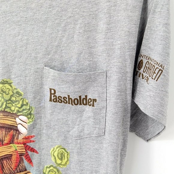 ^ NWT Epcot 2019 International Flower & Garden Goofy Passholder L T-Shirt … - Picture 2 of 6